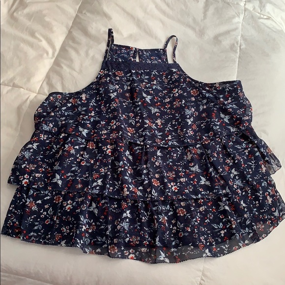 COPY - Abercrombie and Fitch ruffle tiered tank - Picture 1 of 4